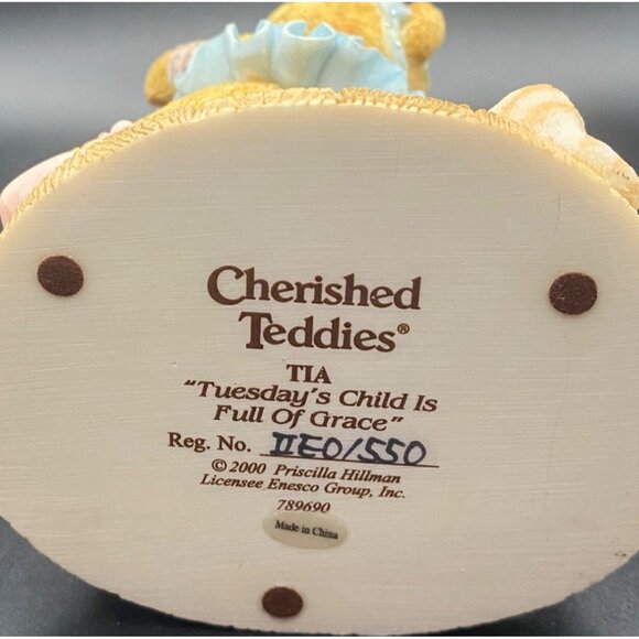 Lot of 7 Cherished Teddies Figurine Collection Monday through Sunday ‘s Child - Picture 5 of 16